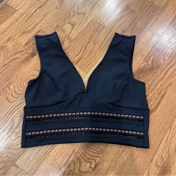 Free People Tops - Free People Black Ascend Crop Tank Size Medium